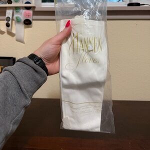 Vintage Women’s Hansen Long White Gloves 100% Nylon Size 6 1/2